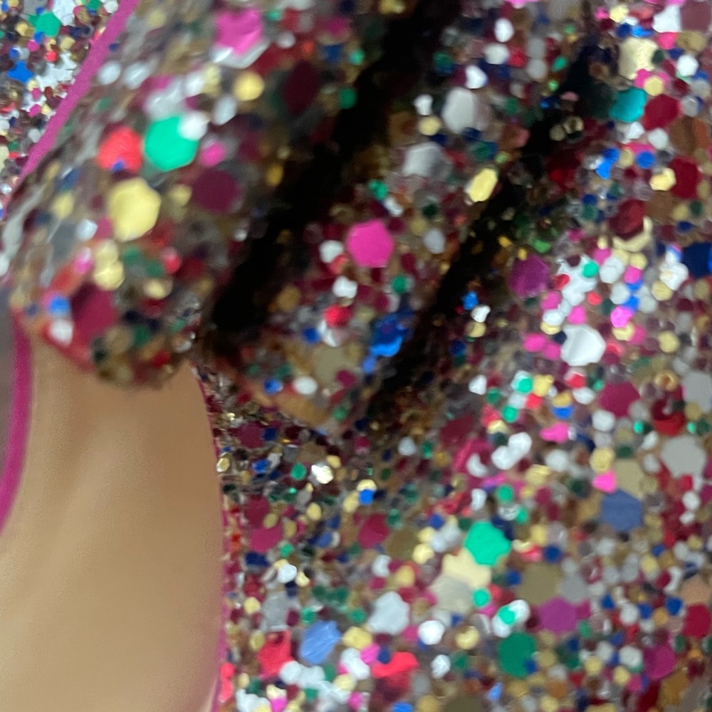 #6 Kate Spade Multicolor Glitter Heels - Picture 12 of 13